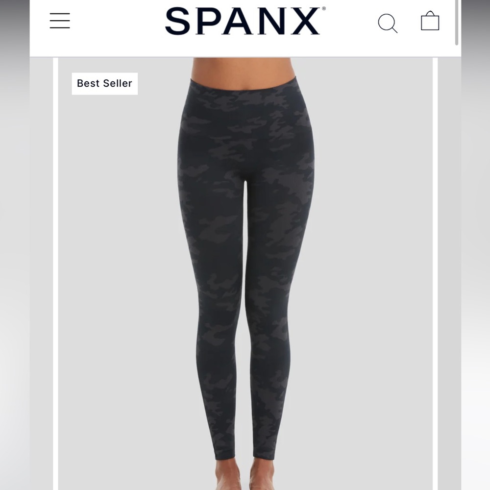 Spanx Camo Leggings Size Medium